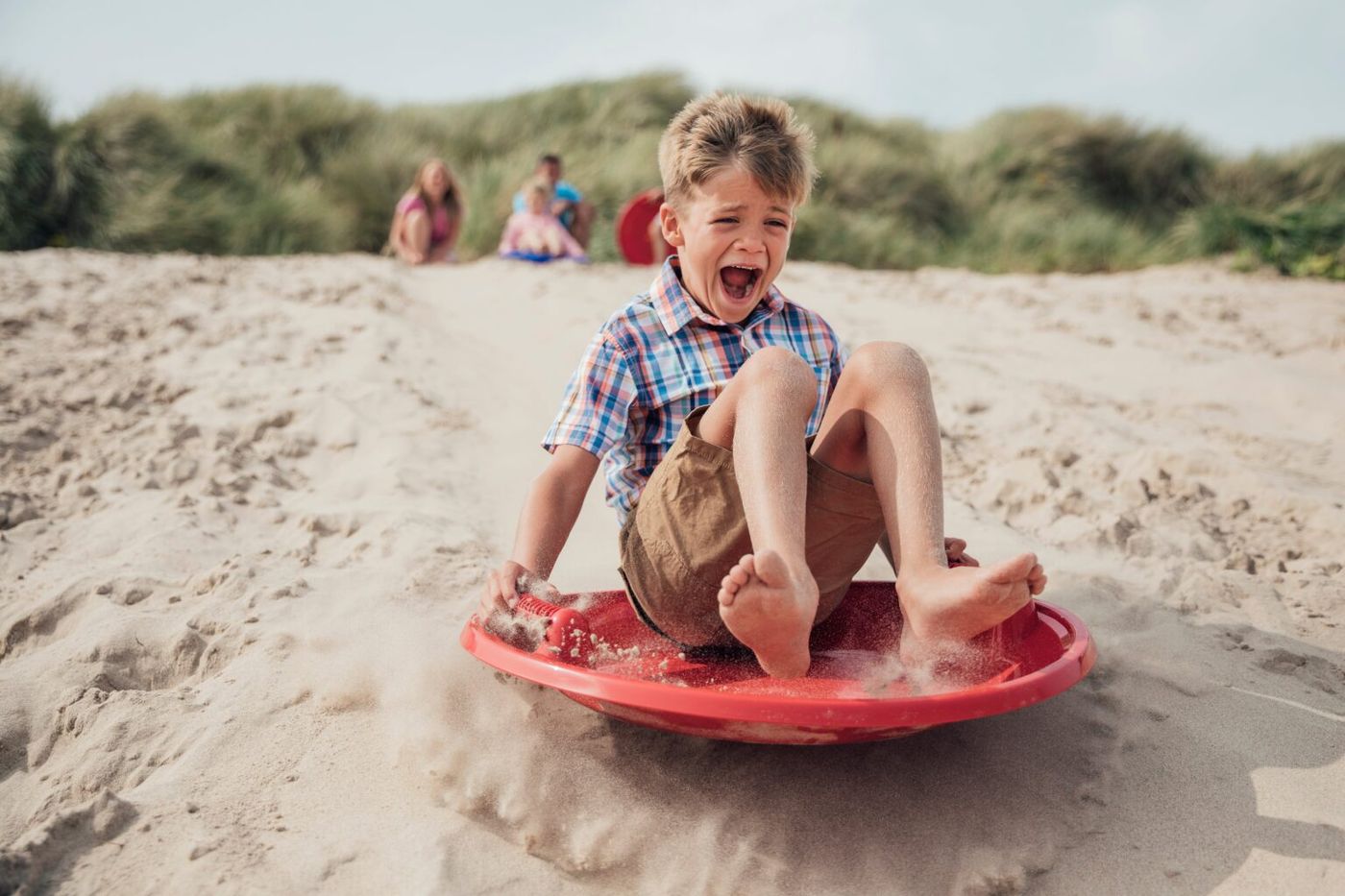 Jeux dans les dunes au Domaine Hoge Duin, à Oostduinkerke